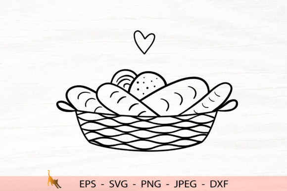 Download Bakery Svg Bread Logo Food Dxf Baguette - Premium Resources