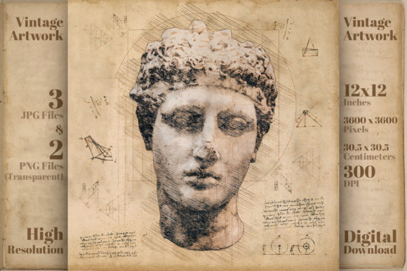 Download Marble Head Athlete Retro Drawing Sketch - Athlete Collection