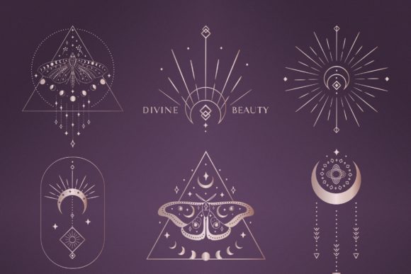 Download Divine Beauty Pre-Made Logo Design. Moon - Beauty Collection