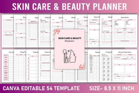 Download Editable Skin Care &amp; Beauty Planner - Beauty Collection