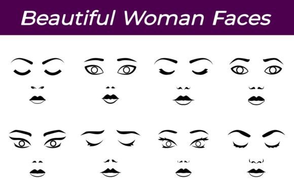 Download Woman Faces Illustrations - Illustrations Collection